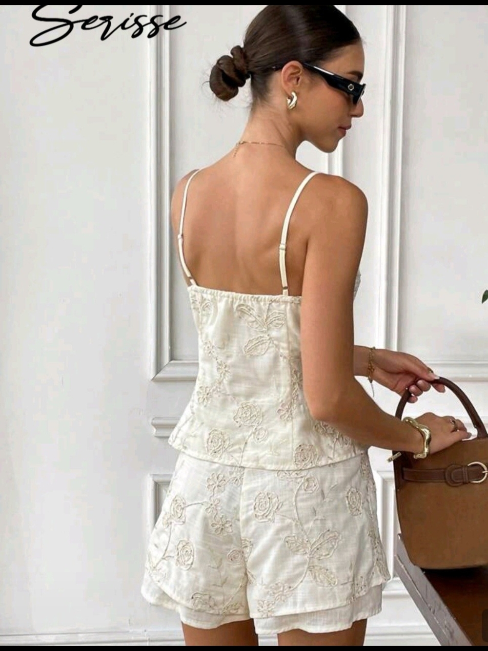 Ivory Embroidered Button-Up Top - Picture 5 of 7